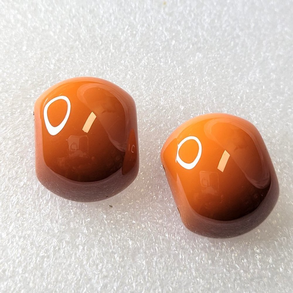 Orange Stud Earrings